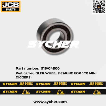 IDLER WHEEL BEARING FOR JCB MINI DIGGERS, Part number: 916/04800