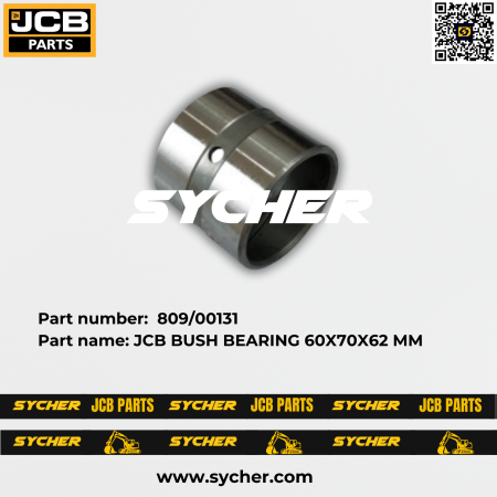 JCB BUSH BEARING 60X70X62 MM, Part number: 809/00131