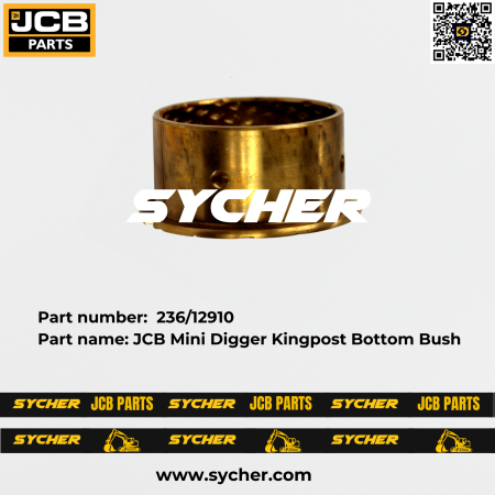 JCB Mini Digger Kingpost Bottom Bush, Part number: 236/12910