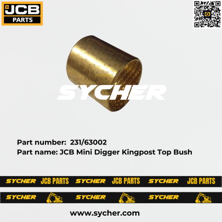 JCB Mini Digger Kingpost Top Bush, Part number: 231/63002