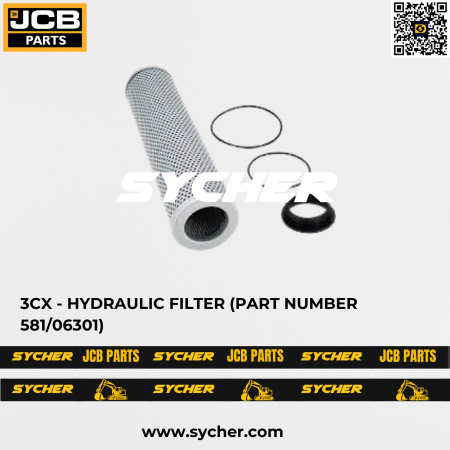 JCB 3CX - HYDRAULIC FILTER (PART NUMBER 581/06301)