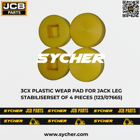 3CX PLASTIC WEAR PAD FOR JACK LEG STABILISERSET OF 4 PIECES (123/07665)