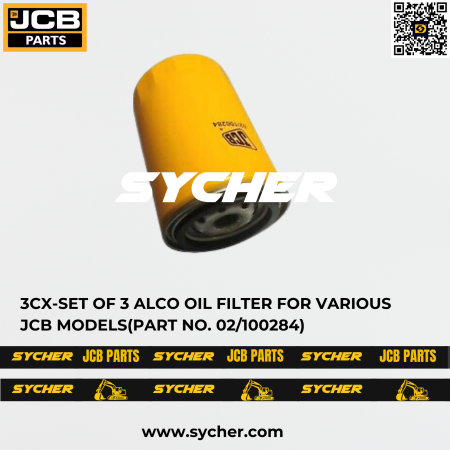 JCB 3CX-SET OF 3 ALCO OIL FILTER FOR VARIOUS JCB MODELS(PART NO. 02/100284)