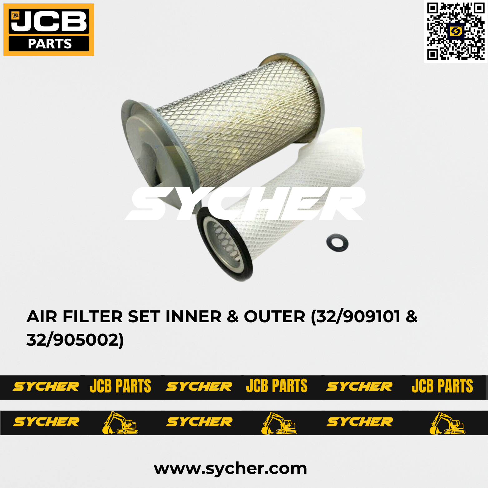 AIR FILTER SET INNER & OUTER (32/909101 & 32/905002)