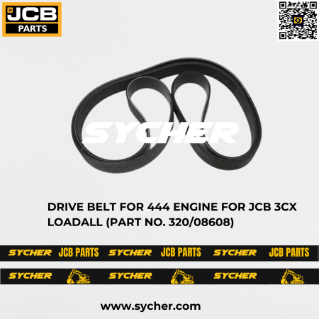 DRIVE BELT FOR 444 ENGINE FOR JCB 3CX LOADALL (PART NO. 320/08608)