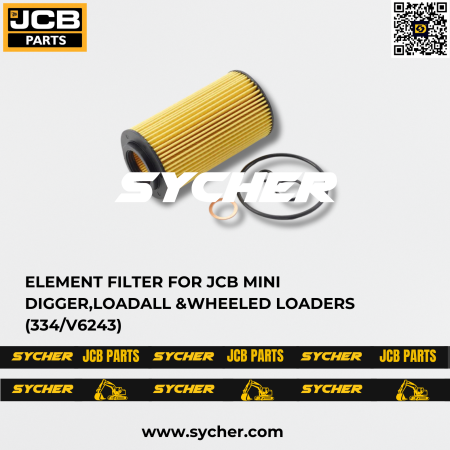 ELEMENT FILTER FOR JCB MINI DIGGER,LOADALL &WHEELED LOADERS (334/V6243)