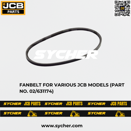 FANBELT FOR VARIOUS JCB MODELS (PART NO. 02/631174)