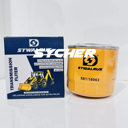JCB Genuine & Aftermarket Transmission Oil Filter for JCB | Part No. 581/18063 / 581/M8563_SYCHER_INTERNATIONAL_GENUINE_JCB _PARTS_ BUY_ONLINE