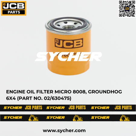 JCB ENGINE OIL FILTER MICRO 8008, GROUNDHOG 6X4 (PART NO. 02/630475)