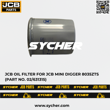 JCB OIL FILTER FOR JCB MINI DIGGER 8035ZTS (PART NO. 02/631315)