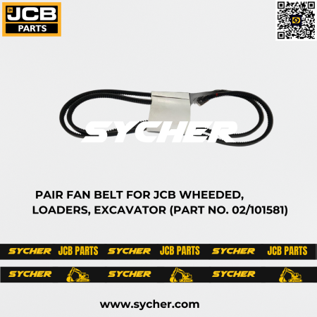 PAIR FAN BELT FOR JCB WHEEDED, LOADERS, EXCAVATOR (PART NO. 02/101581)