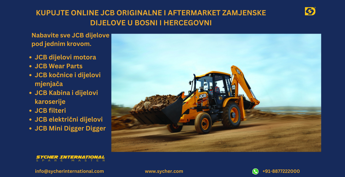 Buy Online JCB Genuine and Replacement Parts in BOSNIA & HERZEGOVINA