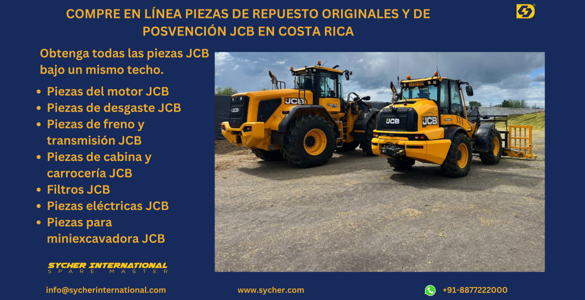 Buy Online JCB Genuine and Replacement Parts in Costa Rica