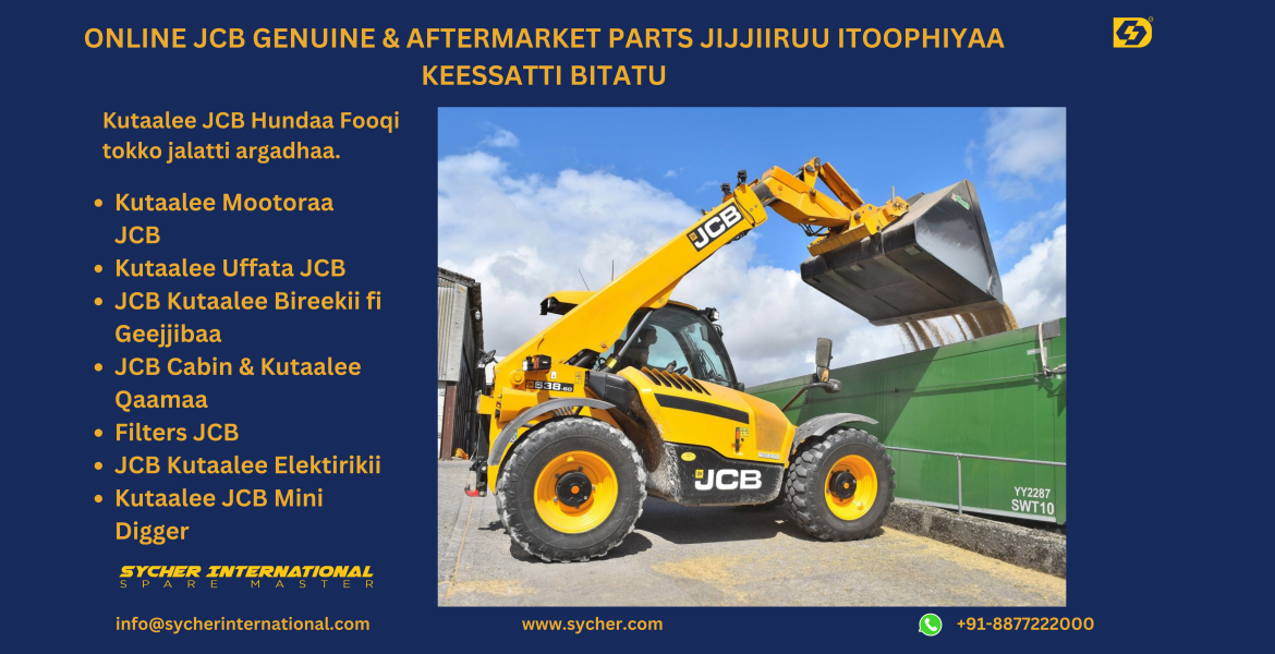 Buy Online JCB Genuine and Replacement Parts in Ethiopia.