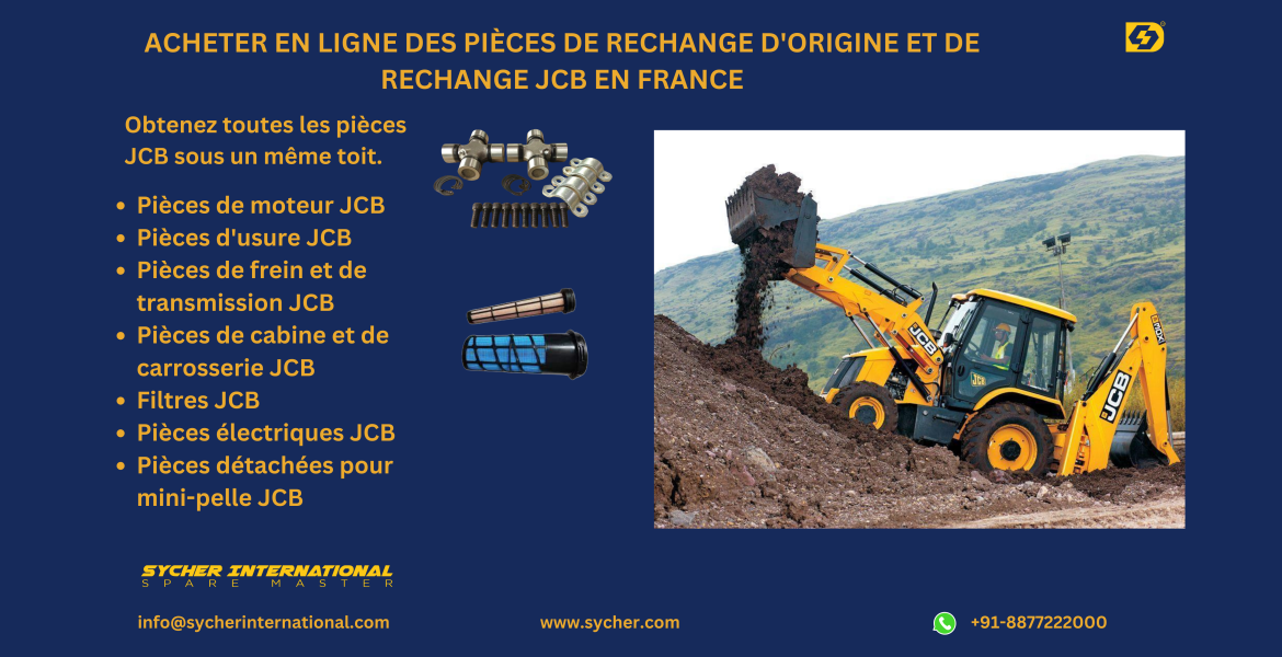 Buy Online JCB Genuine and Replacement Parts in FRANCE