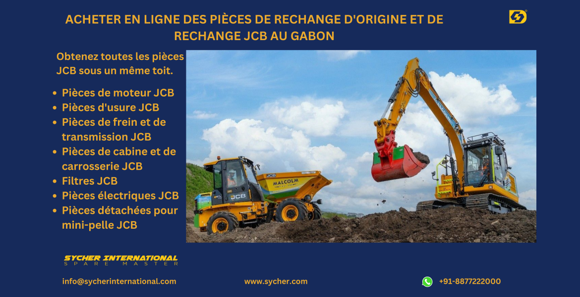 Buy Online JCB Genuine and Replacement Parts in Gabon.