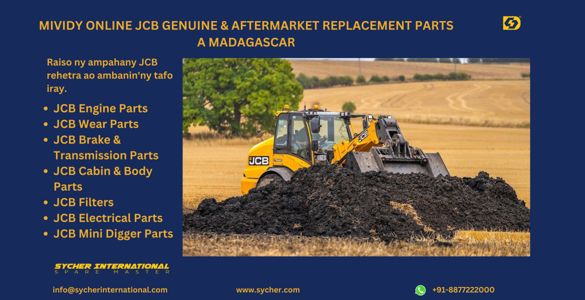 Buy Online JCB Genuine and Replacement Parts in Madagascar