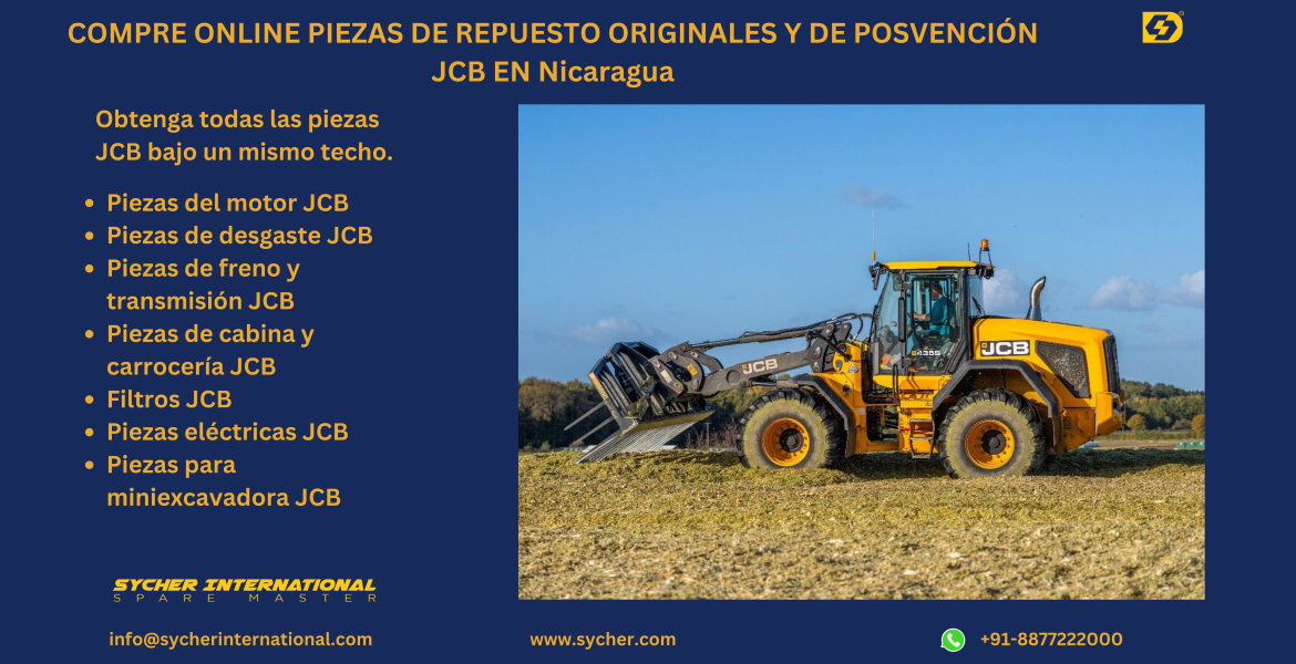 Buy Online JCB Genuine and Replacement Parts in Nicaragua.