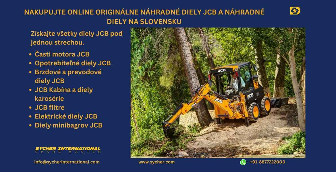 Buy Online JCB Genuine and Replacement Parts in Slovakia