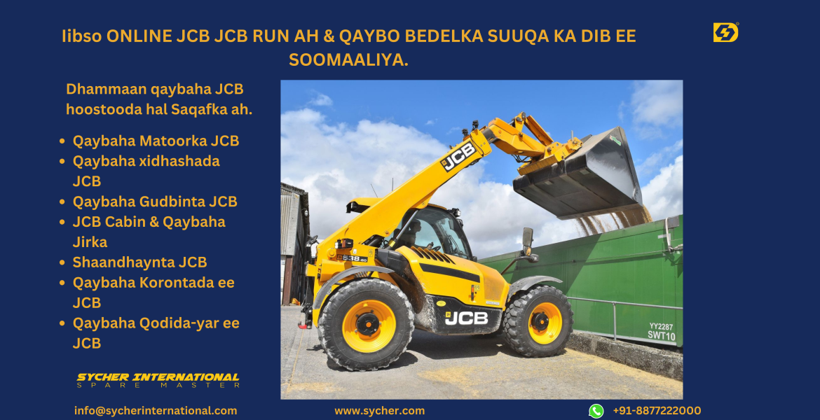 Buy Online JCB Genuine and Replacement Parts in Somalia