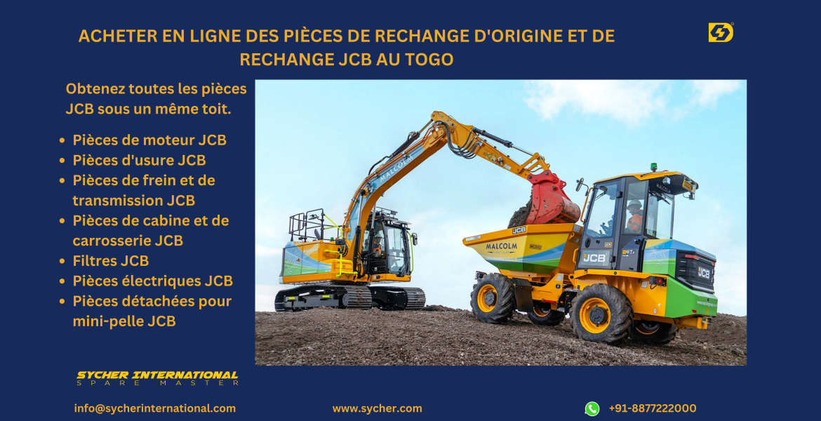 Buy Online JCB Genuine and Replacement Parts in Togo