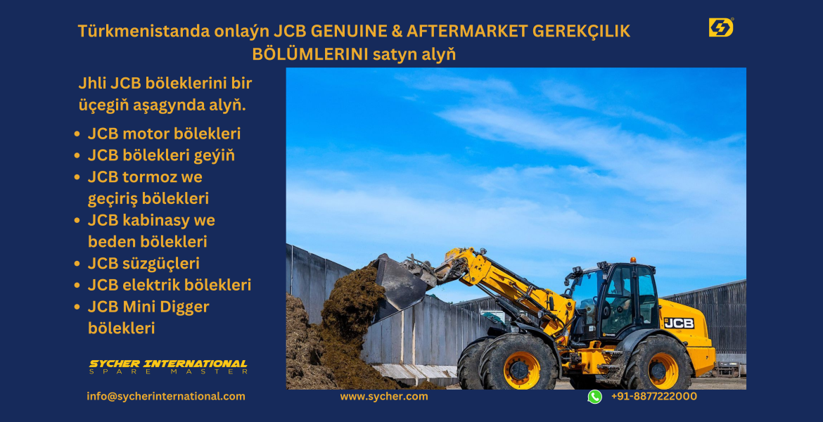 Buy Online JCB Genuine and Replacement Parts in Turkmenistan