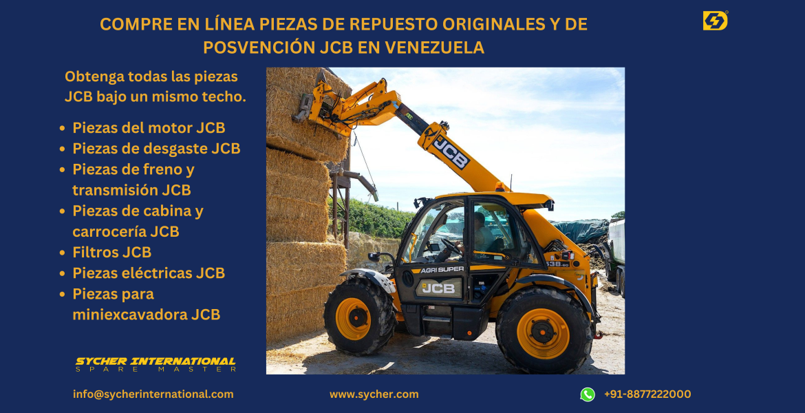 Buy Online JCB Genuine and Replacement Parts in Venezuela.