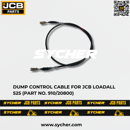 DUMP CONTROL CABLE FOR JCB LOADALL 525 (PART NO. 910/20800)