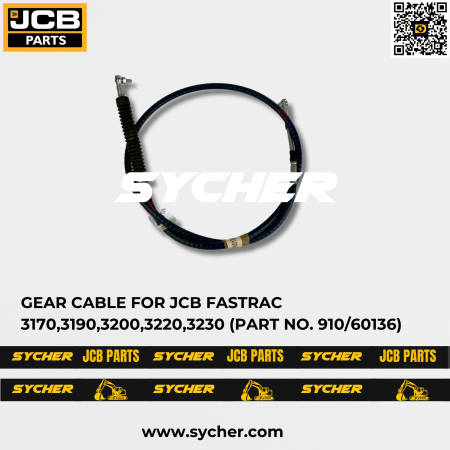 GEAR CABLE FOR JCB FASTRAC 3170,3190,3200,3220,3230 (PART NO. 910/60136)