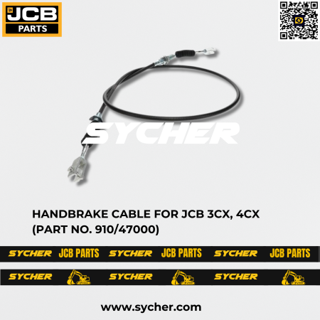 HANDBRAKE CABLE FOR JCB 3CX, 4CX (PART NO. 910/47000)