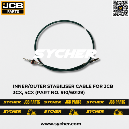 INNER/OUTER STABILISER CABLE FOR JCB 3CX, 4CX (PART NO. 910/60129)