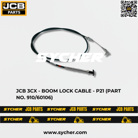 JCB 3CX - BOOM LOCK CABLE - P21 (PART NO. 910/60106)