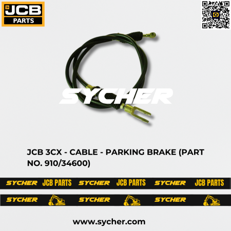 JCB 3CX - CABLE - PARKING BRAKE (PART NO. 910/34600)