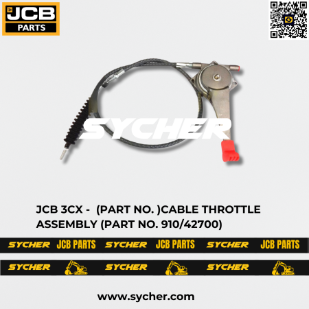 JCB 3CX - (PART NO. )CABLE THROTTLE ASSEMBLY (PART NO. 910/42700)