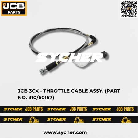 JCB 3CX - THROTTLE CABLE ASSY. (PART NO. 910/60157)