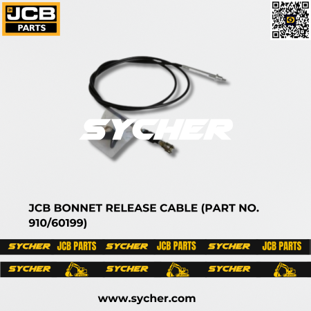 JCB BONNET RELEASE CABLE (PART NO. 910/60199)