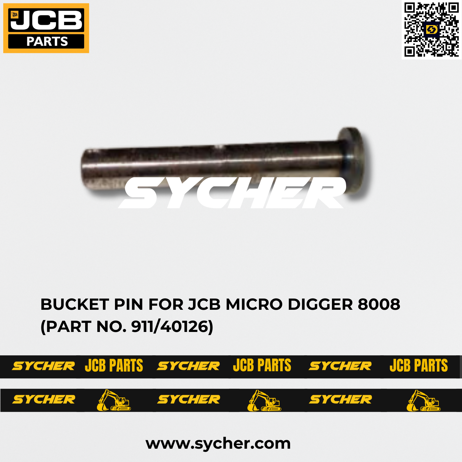 BUCKET PIN FOR JCB MICRO DIGGER 8008 (PART NO. 911/40126)