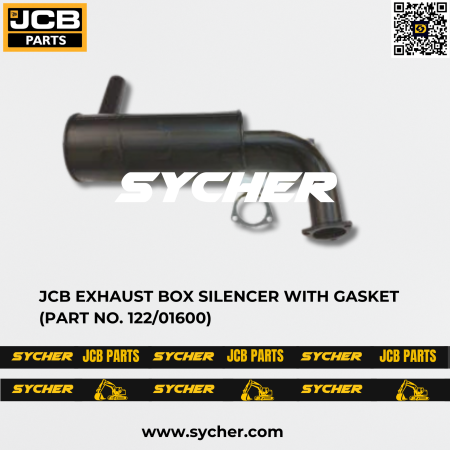 JCB EXHAUST BOX SILENCER WITH GASKET (PART NO. 122/01600)