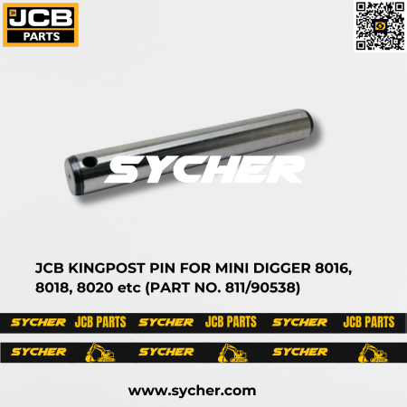 JCB KINGPOST PIN FOR MINI DIGGER 8016, 8018, 8020 etc (PART NO. 811/90538)