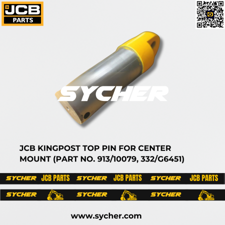 JCB KINGPOST TOP PIN FOR CENTER MOUNT (PART NO. 913/10079, 332/G6451)