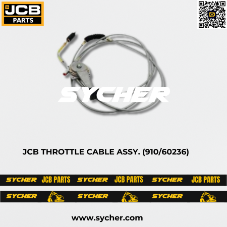 JCB THROTTLE CABLE ASSY. (910/60236)