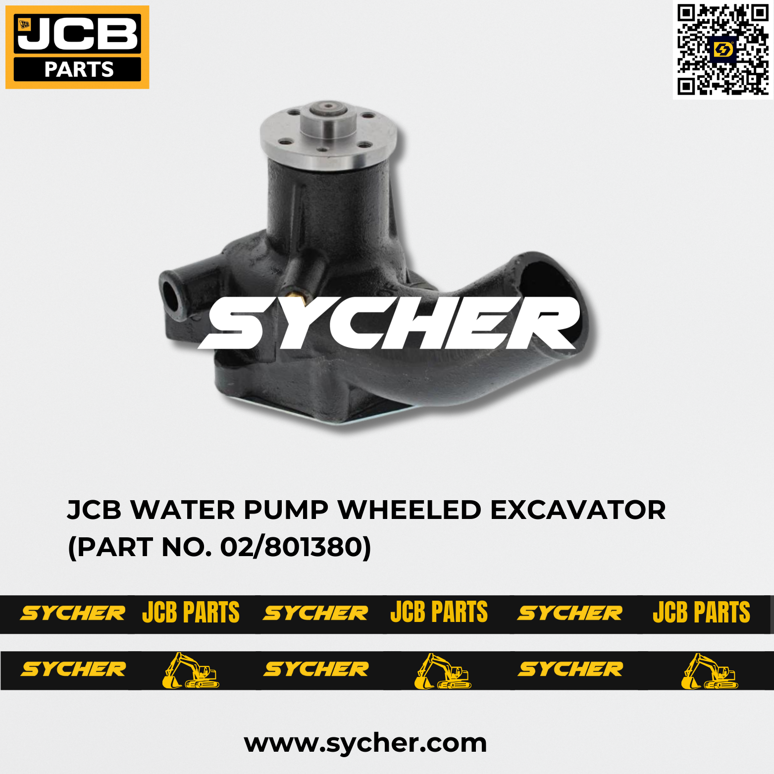 JCB WATER PUMP WHEELED EXCAVATOR (PART NO. 02/801380)