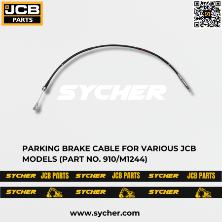 PARKING BRAKE CABLE FOR VARIOUS JCB MODELS (PART NO. 910/M1244)