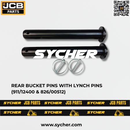 REAR BUCKET PINS WITH LYNCH PINS (911/12400 & 826/00512)
