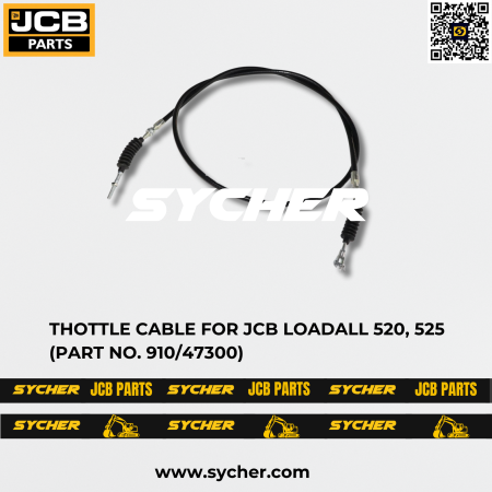 THOTTLE CABLE FOR JCB LOADALL 520, 525 (PART NO. 910/47300)