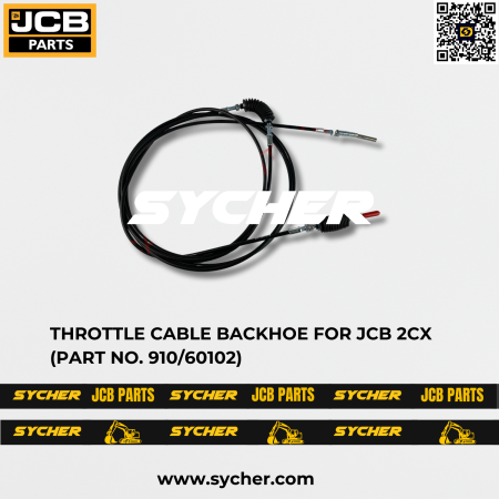 THROTTLE CABLE BACKHOE FOR JCB 2CX (PART NO. 910/60102)