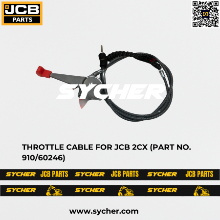 THROTTLE CABLE FOR JCB 2CX (PART NO. 910/60246)
