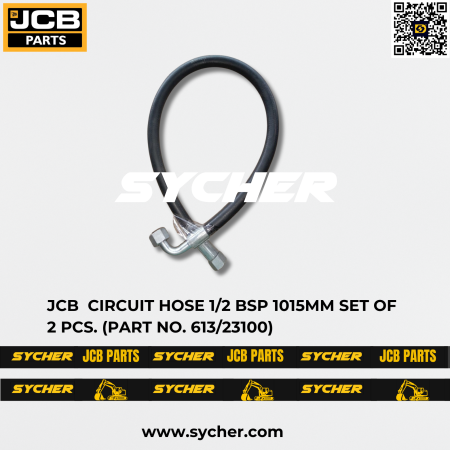 JCB CIRCUIT HOSE 1/2 BSP 1015MM SET OF 2 PCS. (PART NO. 613/23100)