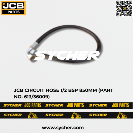 JCB CIRCUIT HOSE 1/2 BSP 850MM (PART NO. 613/36009)