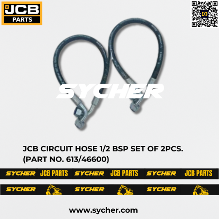 JCB CIRCUIT HOSE 1/2 BSP SET OF 2PCS. (PART NO. 613/46600)